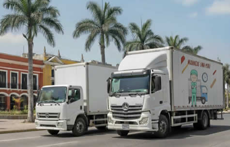 ​Camión de mudanzas en Lima para el Servicio Premium de Mudanzas Lima Perú