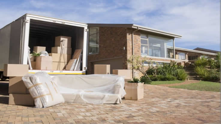 camion de mudanzas completas   ya listo para cargar  ya embalado